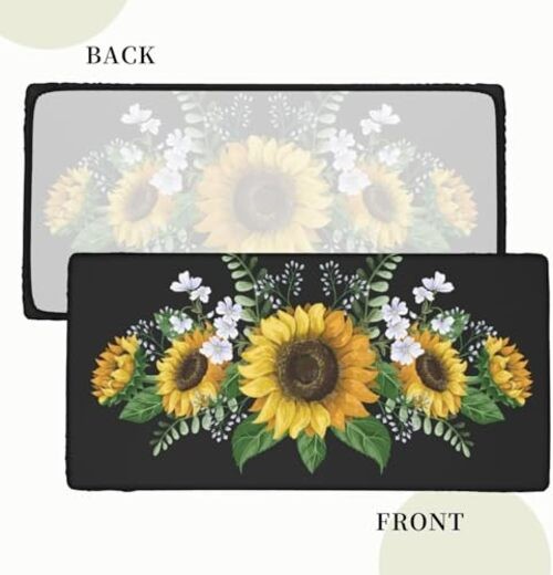 Fiokroo Sunflowers Tablecloth with 60" x 30" (Rectangular) Sunflowers # 02