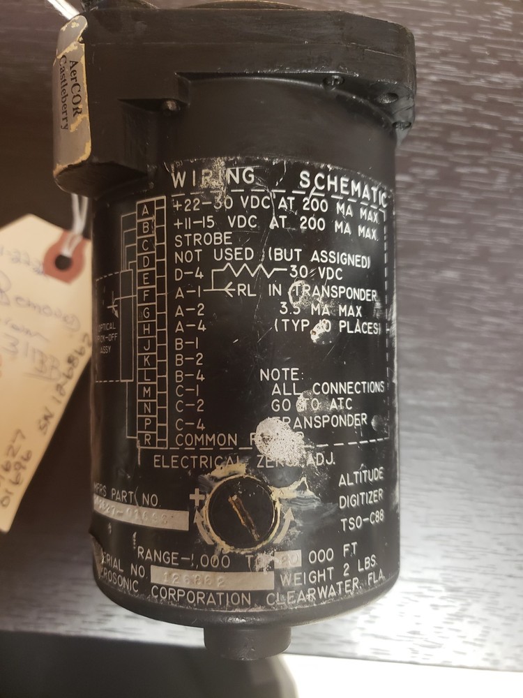 Aerosonic Digitizer Pn 101627-01696