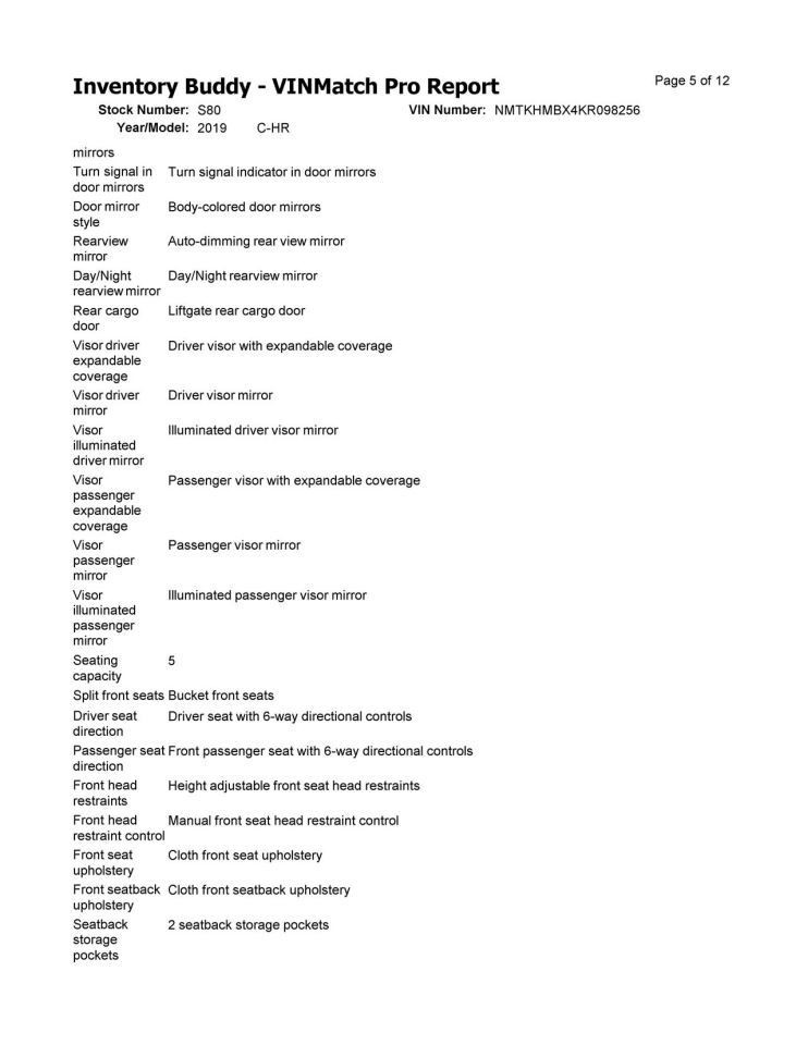 Camera/Projector Camera Front Windshield Mounted Fits 19 C-HR 1117762