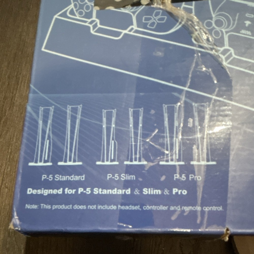 Multifunctional Cooling Stand for PS5 Standard Slim Pro, USB, White Black