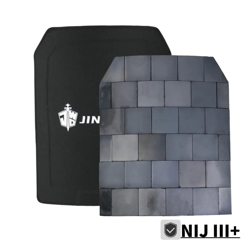 NIJ III 100% ceramic coverage silicon carbide ceramic bulletproof plate