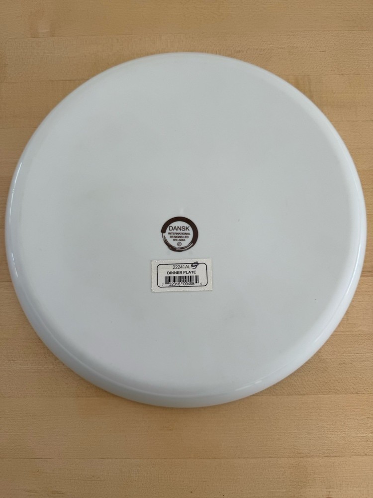 Dansk Arabesque Dinner Plate Blue White 11 inch