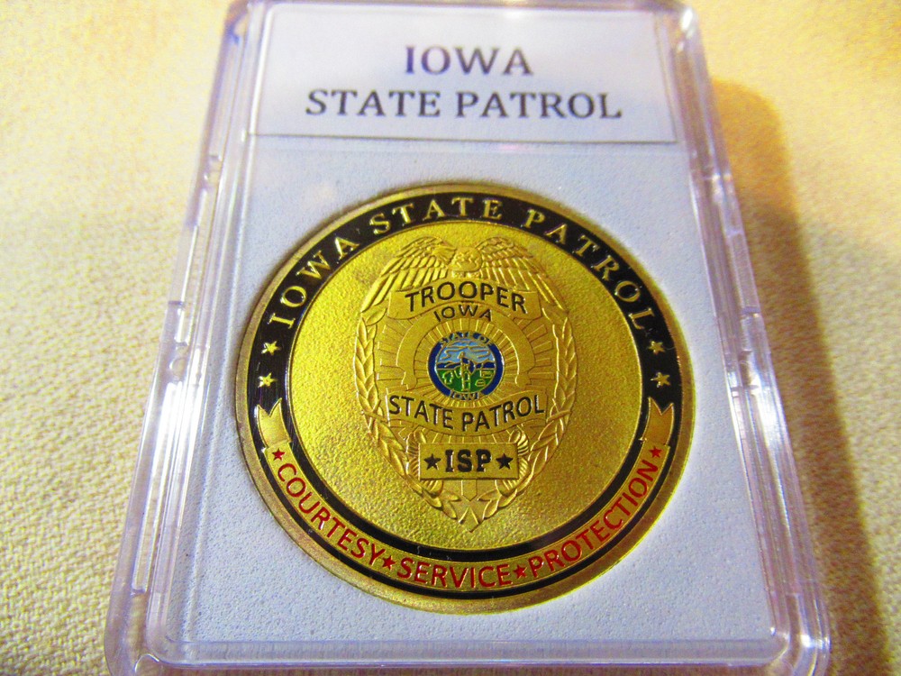 IOWA STATE PATROL Challenge Coin