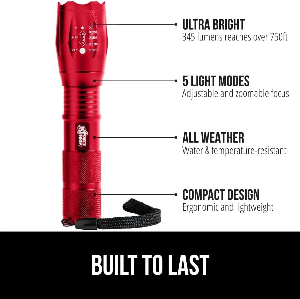 Tactical Flashlight & Luggage Straps Tactical Flashlight Adjustable Mode Luggage