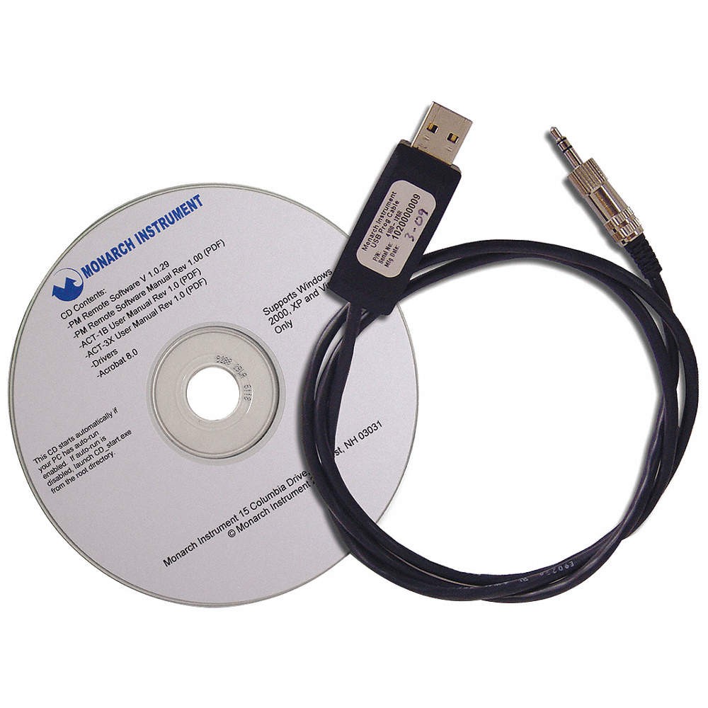 MONARCH 6180-031 USB Cable, Panel Tachometer 5TDG9