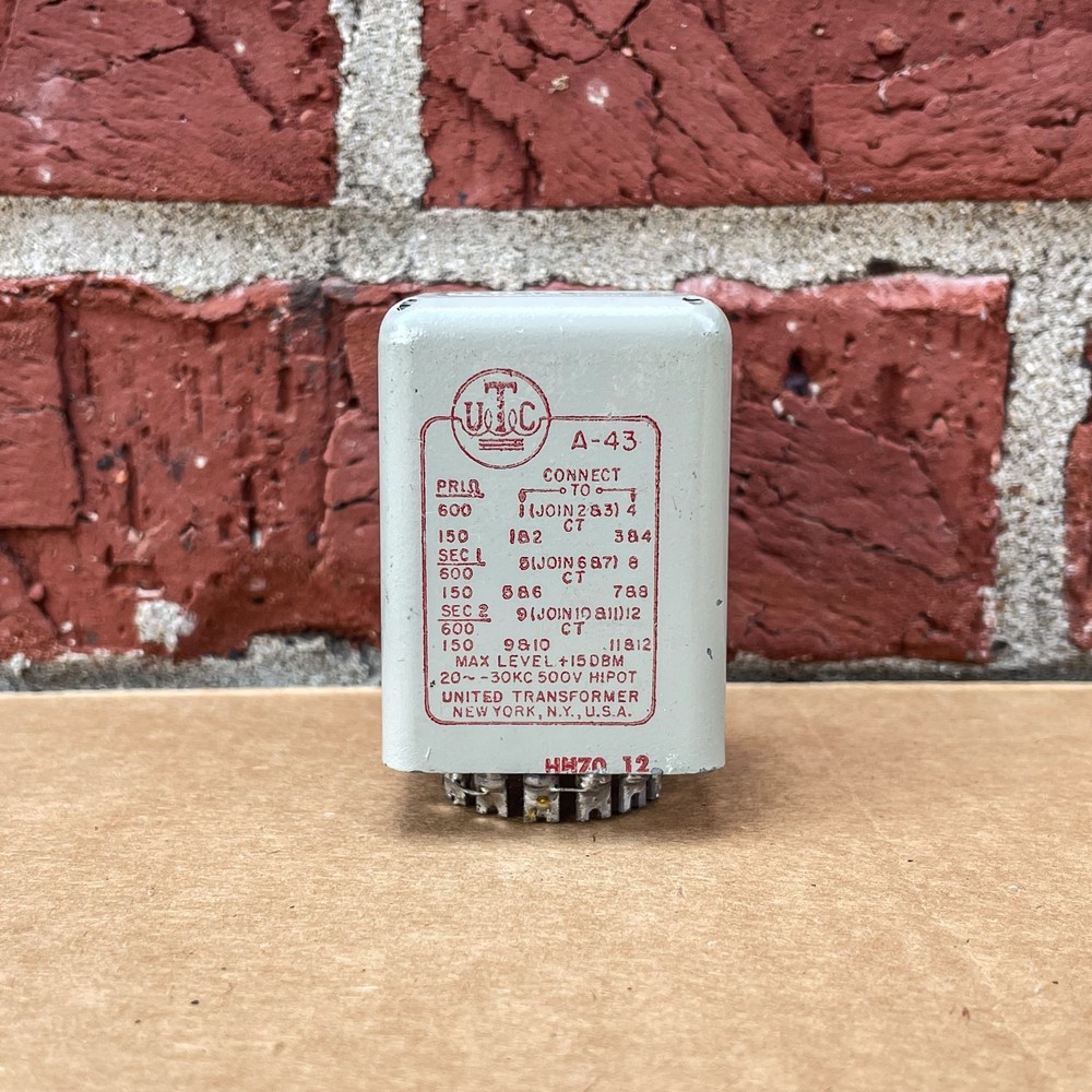 UTC A-43 Transformer Vintage Rare A43