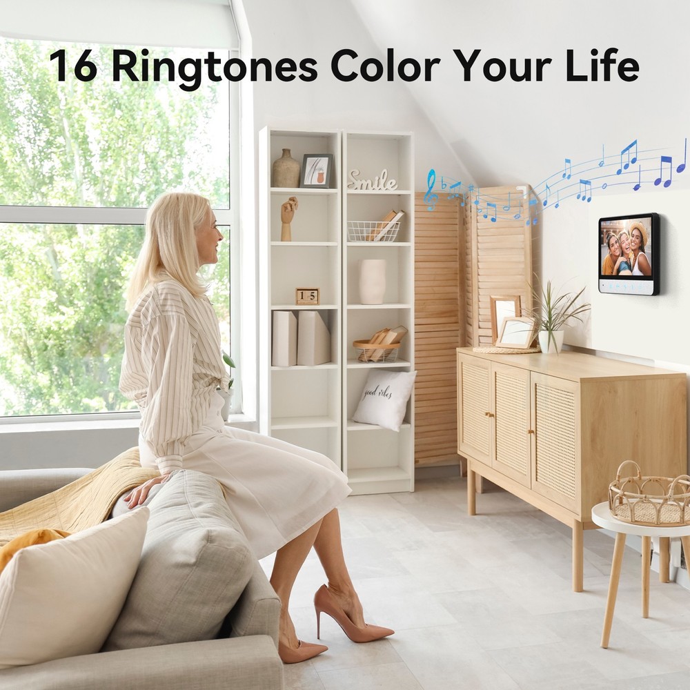 Video Doorbell Intercom Entry System Camera Two-Way Intercom 2x 7'' Monitors