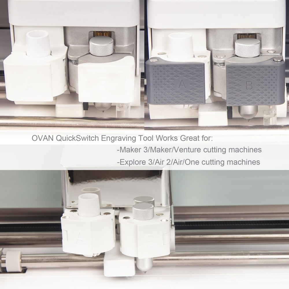 Engraving Tip + Scoring Tip + Fine Debossing Tip + QuickSwitch Housing for Cr...