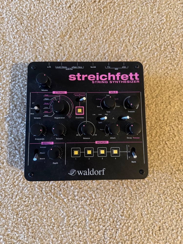 Waldorf Streichfett String Synth Synthesizer Pre-owned