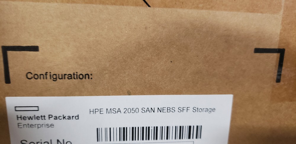 Q1J29B HPE MSA 2050 SAS Dual Controller SFF Storage CTO
