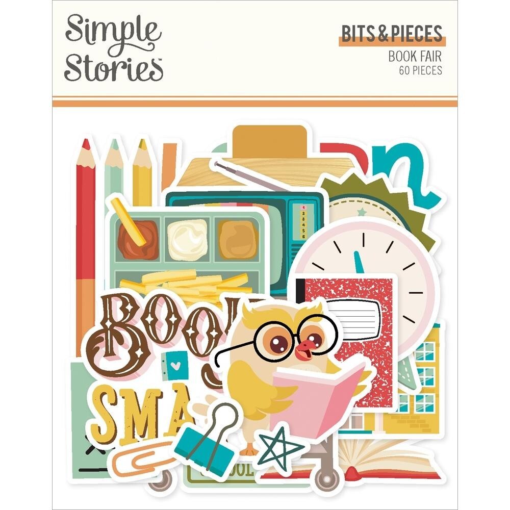 SS Bits Pieces Book Fair School Rules Desk Microscope Retro Owl Typewriter TV