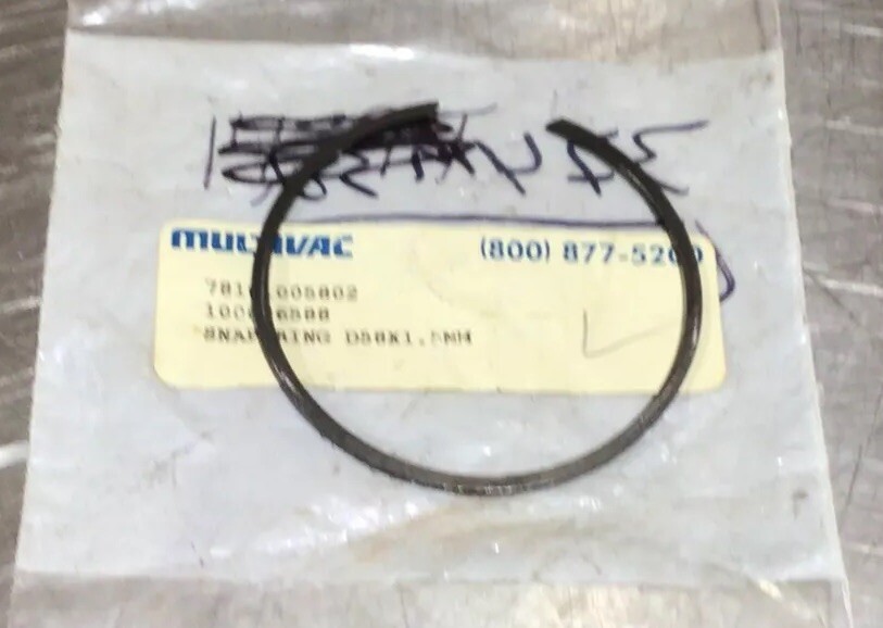 Multivac 7810100802 Snap Ring Nos Surplus