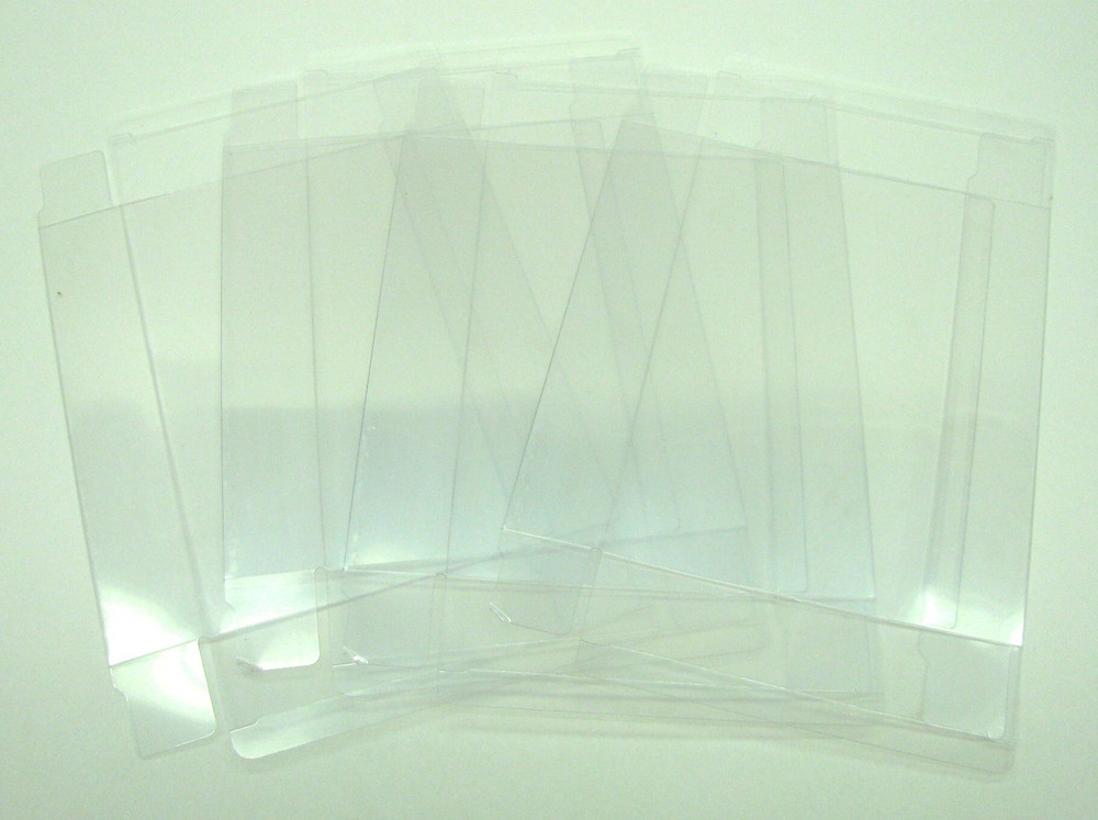 25x VECTREX CIB GAME - CLEAR PLASTIC PROTECTIVE BOX PROTECTOR SLEEVE CASE