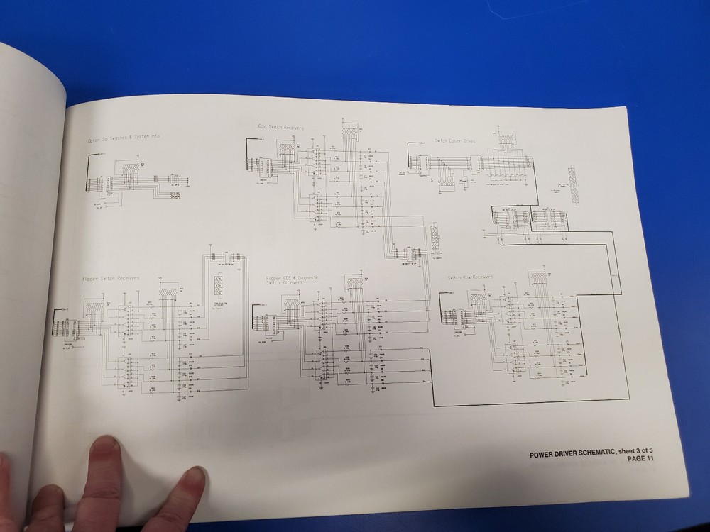 Williams Pinball 2000 SCHEMATIC Pinball Machine Manual - good used original