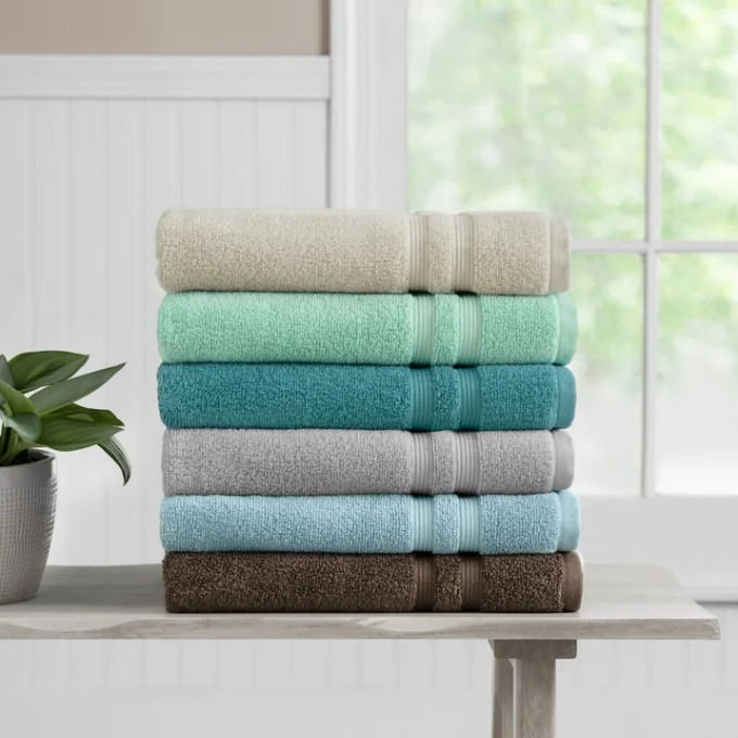Mainstays Performance Solid Bath Towel, 30" x 54", Brown Basket