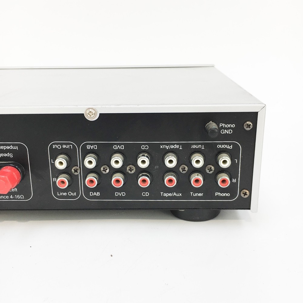 Acoustic Solutions SP101 Integrated Stereo Amplifier | Phono | Silver