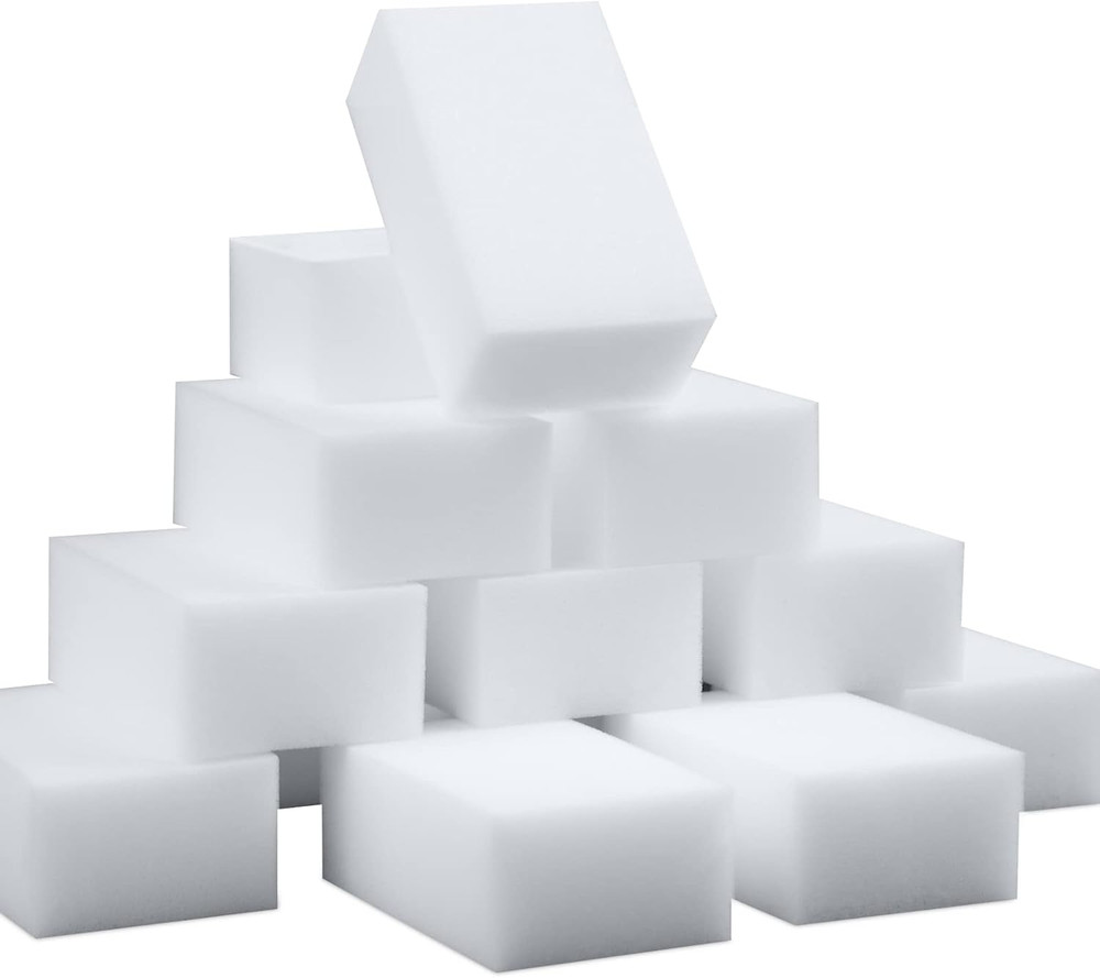 100 Pack Magic Sponge Eraser Extra Thick and Long Lasting Melamine Cleaning Spon