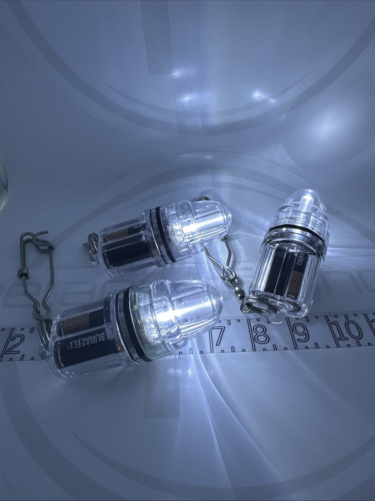 3 Pack Deep Drop Underwater Light W/ Stainless Clip FREE SHIPPING