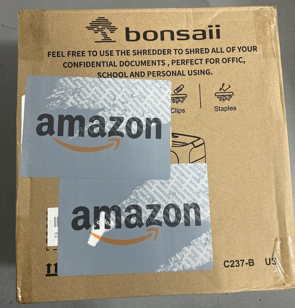 Bonsaii C237-B 6 Sheet Cross Cut Paper Shredder