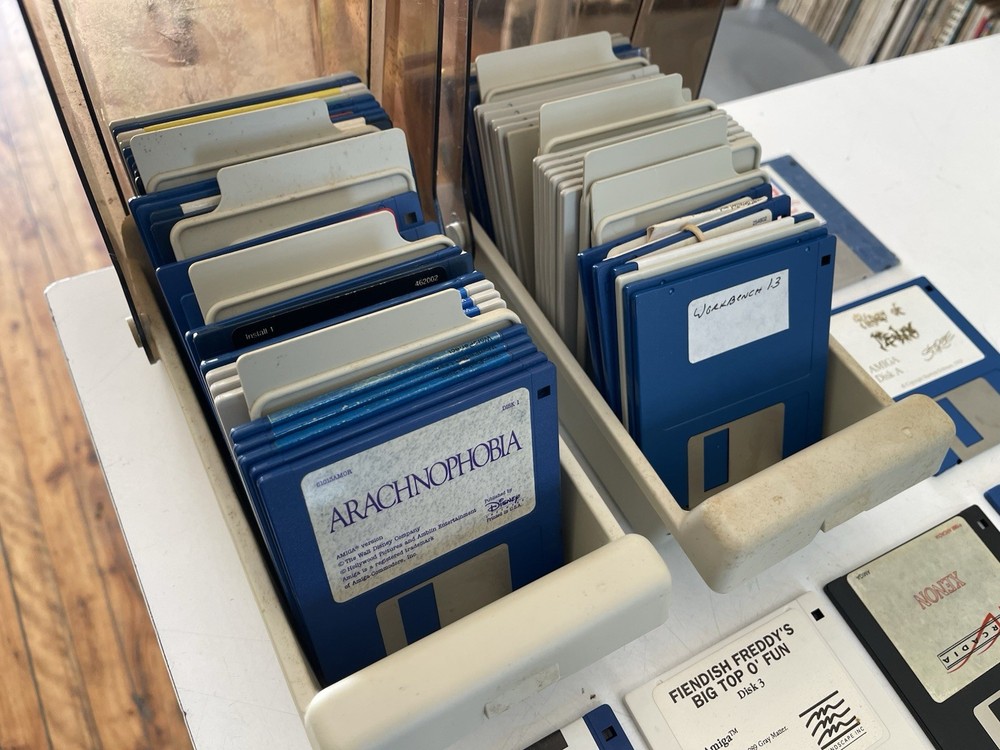 50+ Commodore Amiga 3.5” Floppy Disks - Workbench, Kickstart, Games Etc