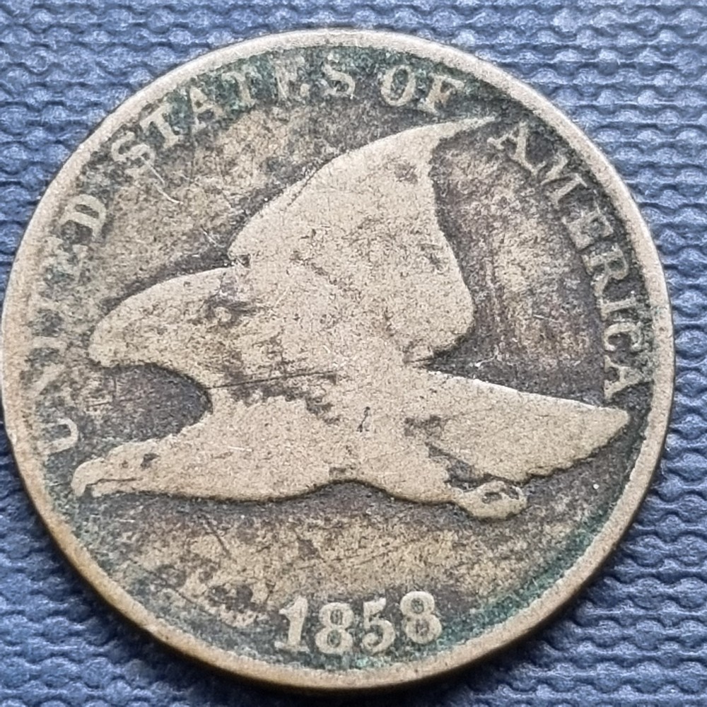 1858 Flying Eagle Cent 1c Circulated #97066