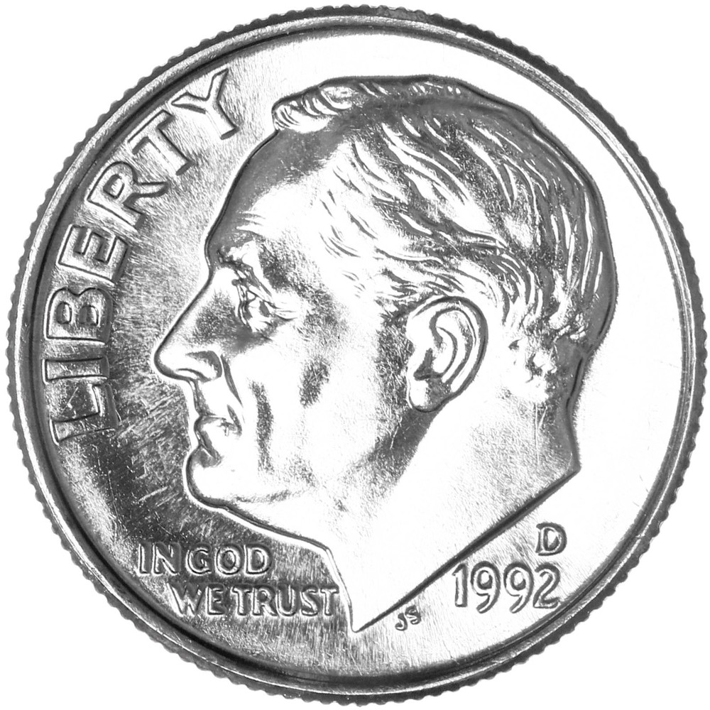 1992 D Roosevelt Dime BU US Coin