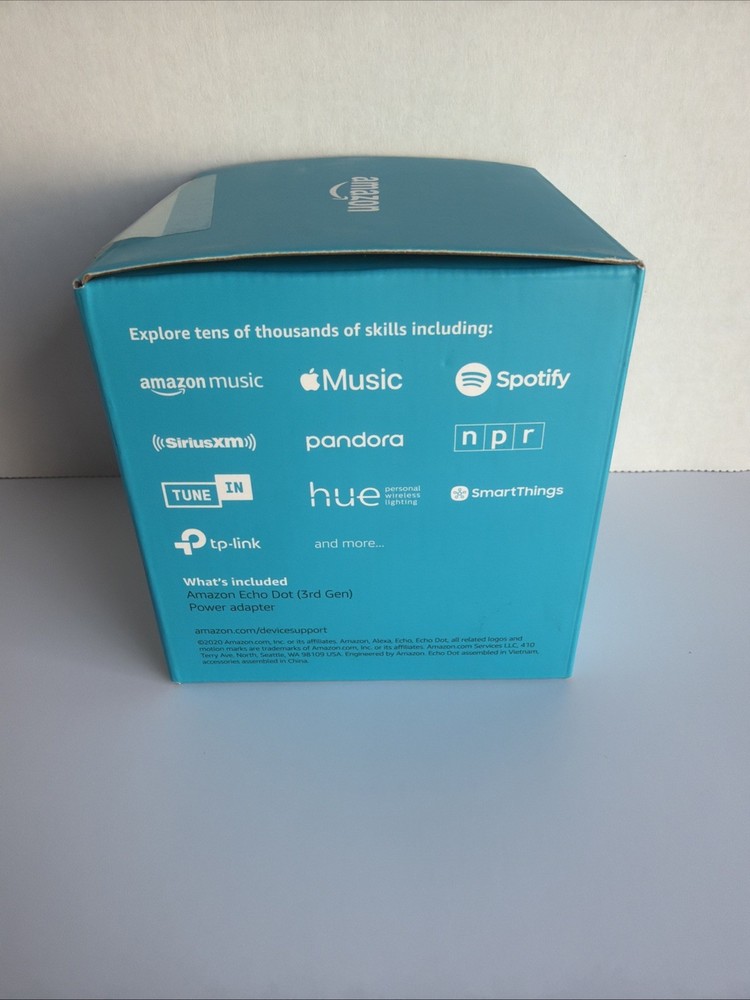 NEW Amazon Echo Dot 3rd Gen Smart Speaker with Alexa Voice Control Charcoal