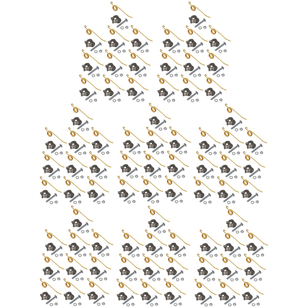 46993 Eighty Rake Teeth With Clips Nuts & Bolts Fits New Holland 55 56 57 792493