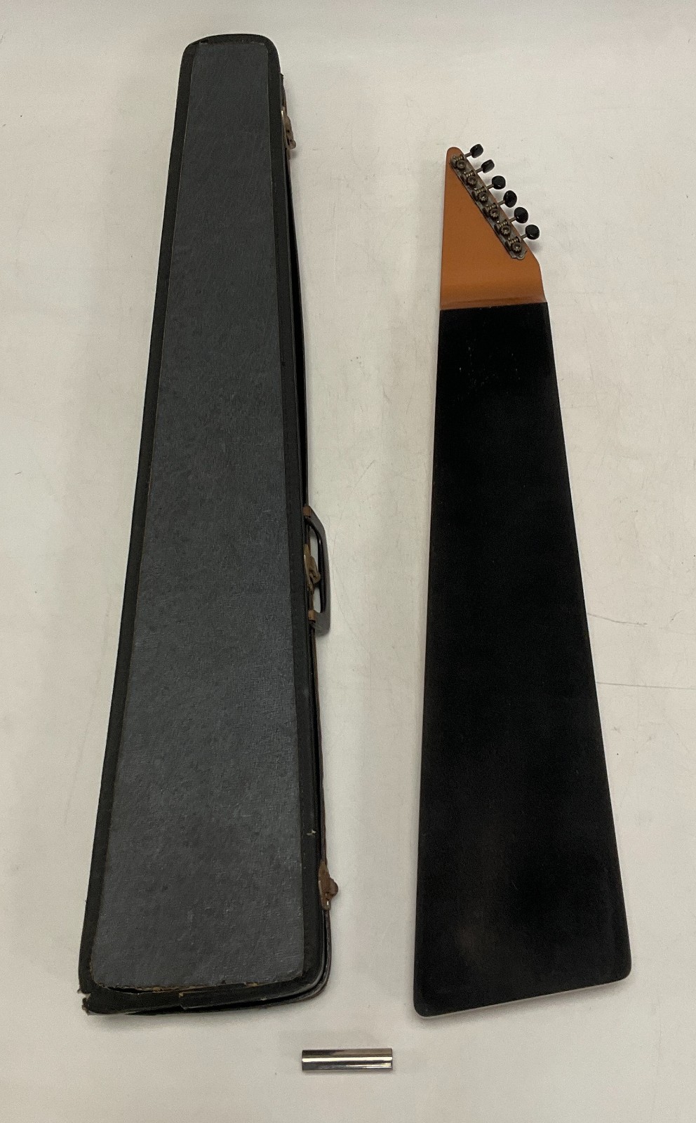 Vintage 1960s Harmony H-1 Lap Steel Electric Guitar Copper with Case