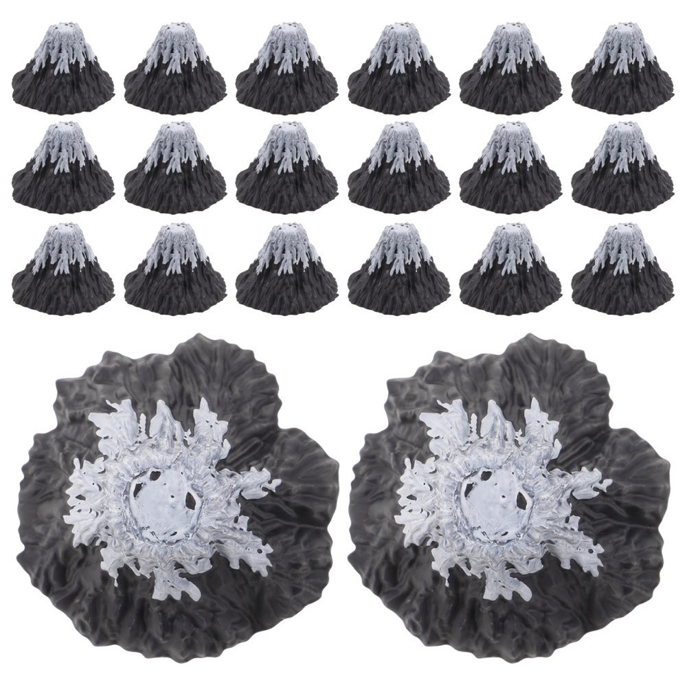 20 Pcs Simulated Snow Mountain Model Artificial Volcano Landscape