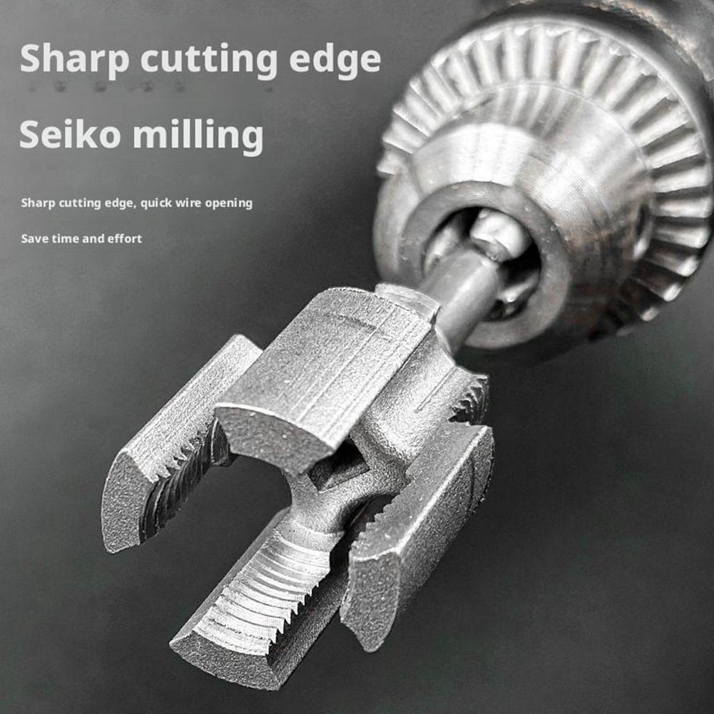 Dual Head Pipe Threading Tool 1/2" & 3/4" Internal & External Thread Cutter