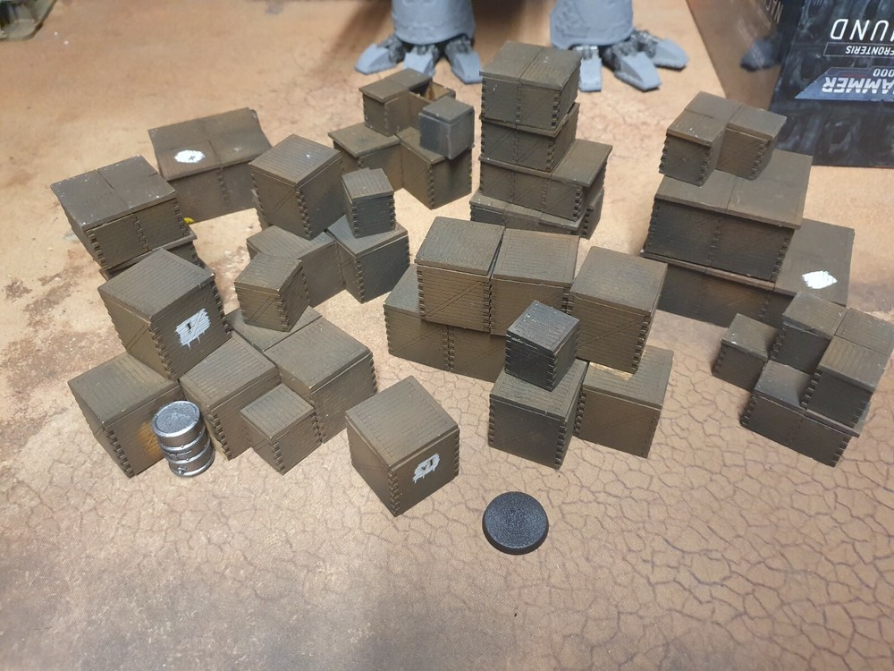 40k Large Terrain Lot. Crates