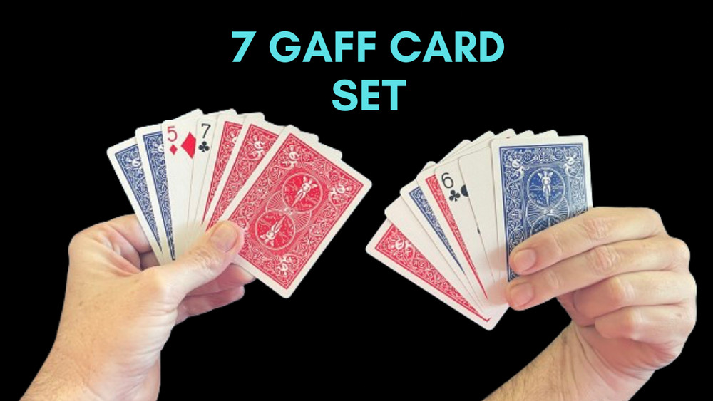 7 Gaff Card Set - Magic Cards - Video Instructions Included