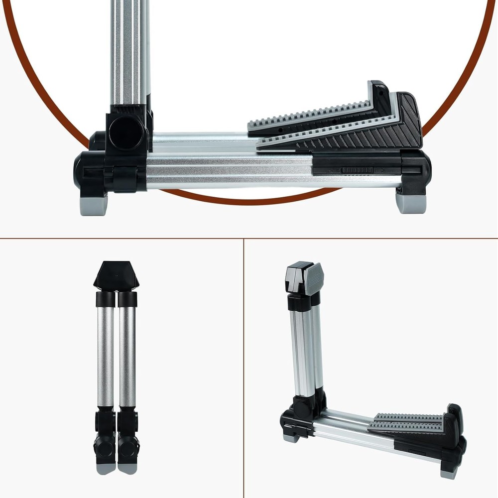 Adjustable, Portable Folding Univerial A-Frame Guitar Stand for Silver