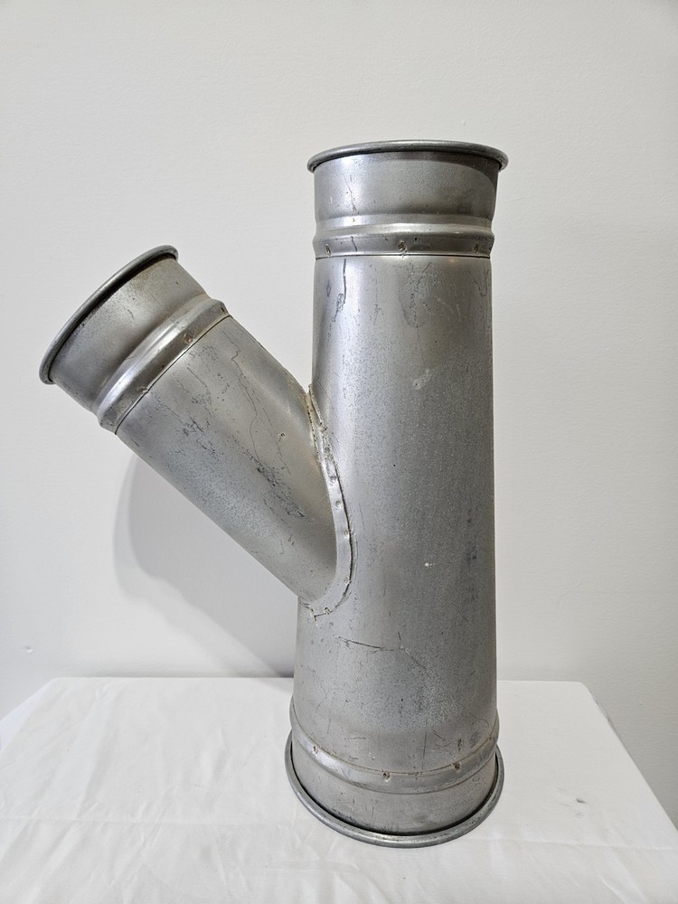 Nordfab 7"x5"x5" 45° Quick-Fit Galvanized Reducing Branch Fitting