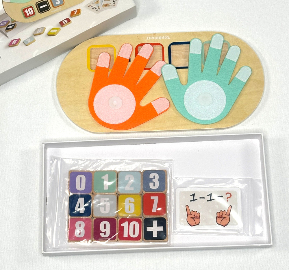 TopBRIGHT Finger Arithmetic Game 3+ years Math Counting Game 23 Pieces
