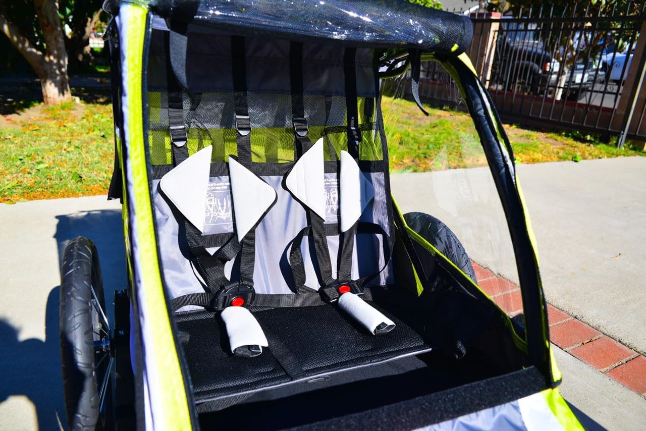 Allen Sports Deluxe Steel Child Trailer - Green (Open Box)