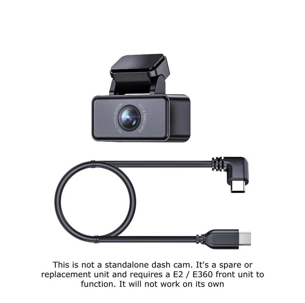 Vantrue Rear Camera + Cable for E2 | E360 Dash Cam