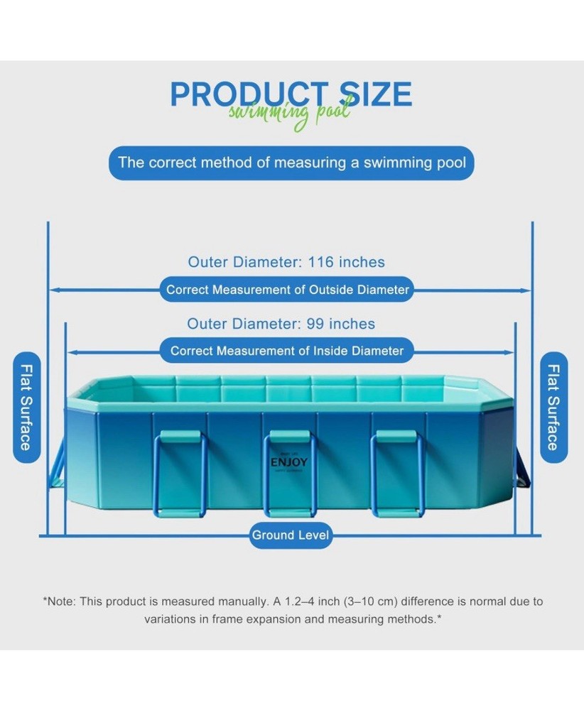 SUPIRAW Foldable Non-inflatable Pool
