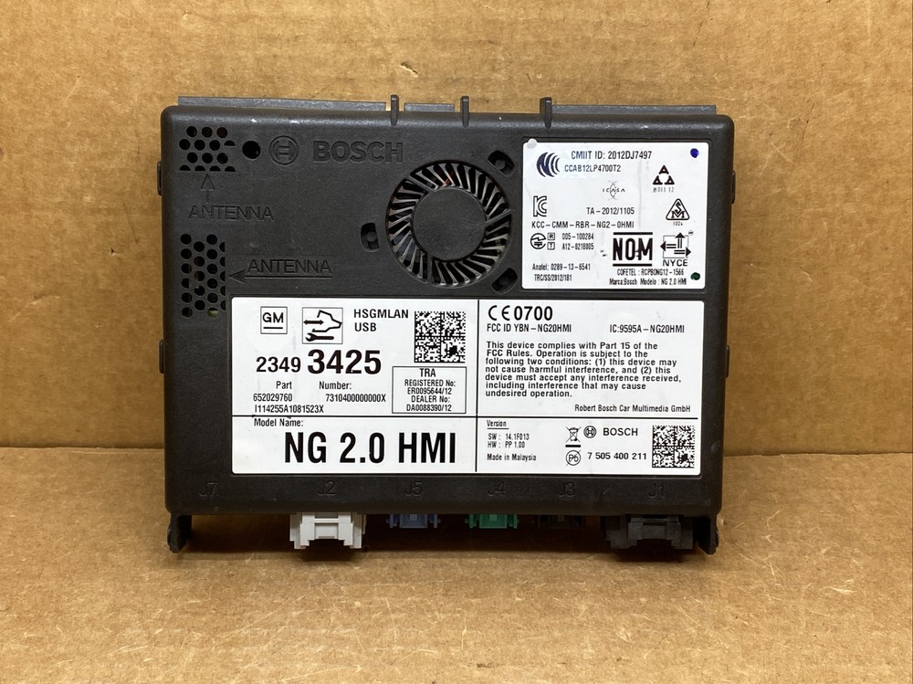 2015-2016 GM HMI Human Machine Interface Control Module 23493425