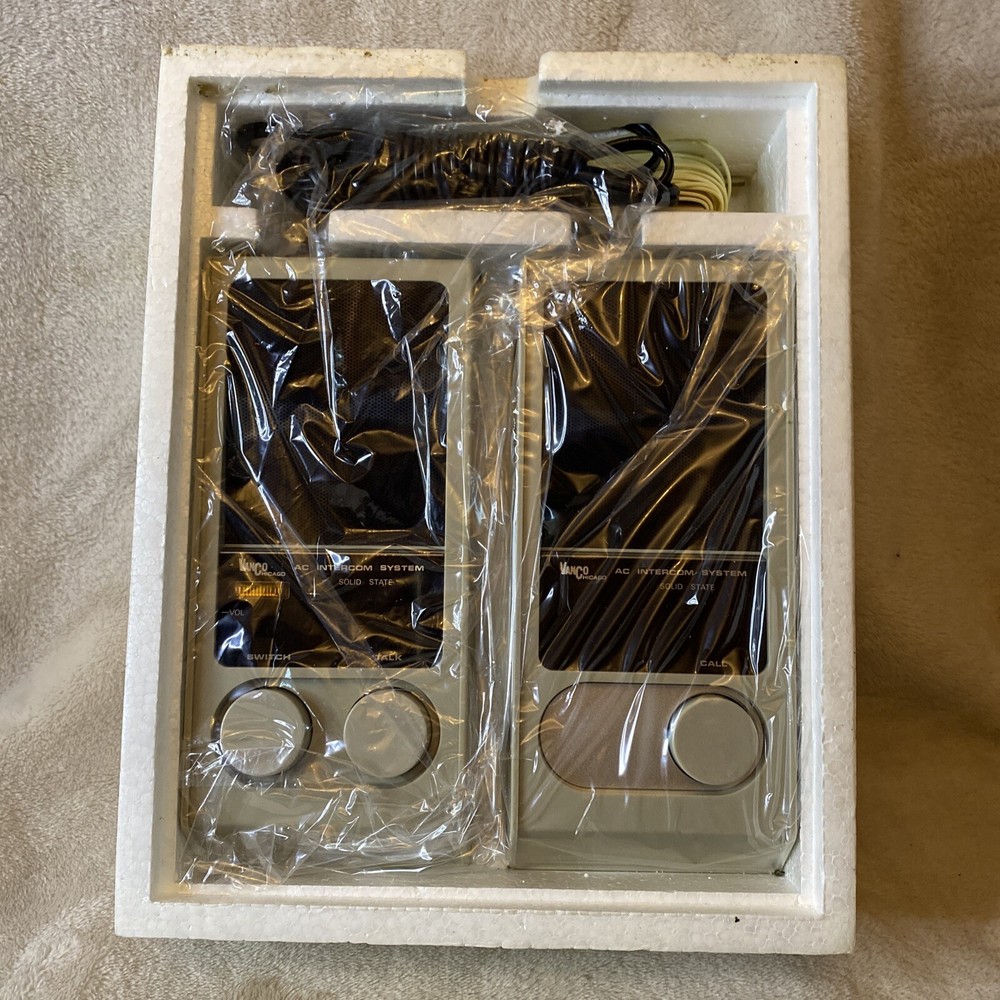 Vintage NOS VANCO AC 2-Station Intercom System in Orignal Packaging