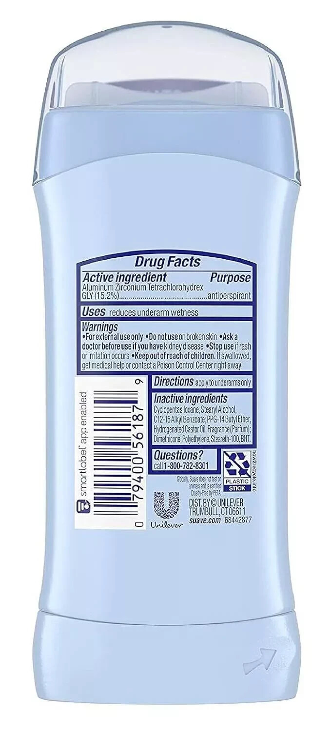 Suave Deodorant Coconut Kiss 48hr -2.6oz-Exp 2/24/24-FREE SHIPPING-PACK OF 3