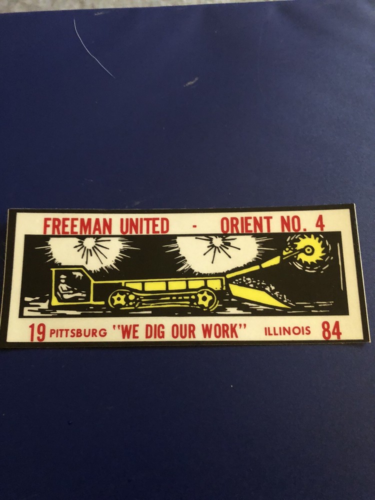 coal mining stickers nice older coal company