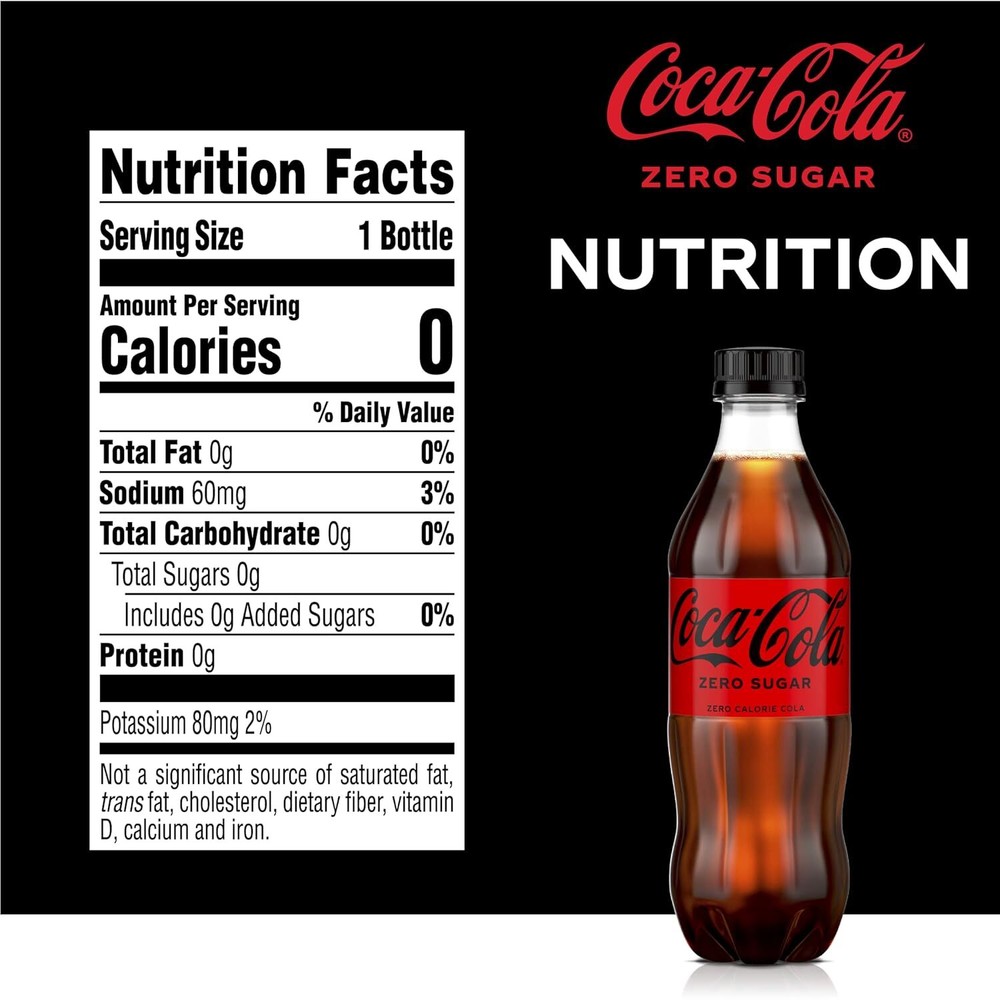 Coke Zero Sugar Diet Soda Soft Drink, 16.9 fl oz, 6 Pack