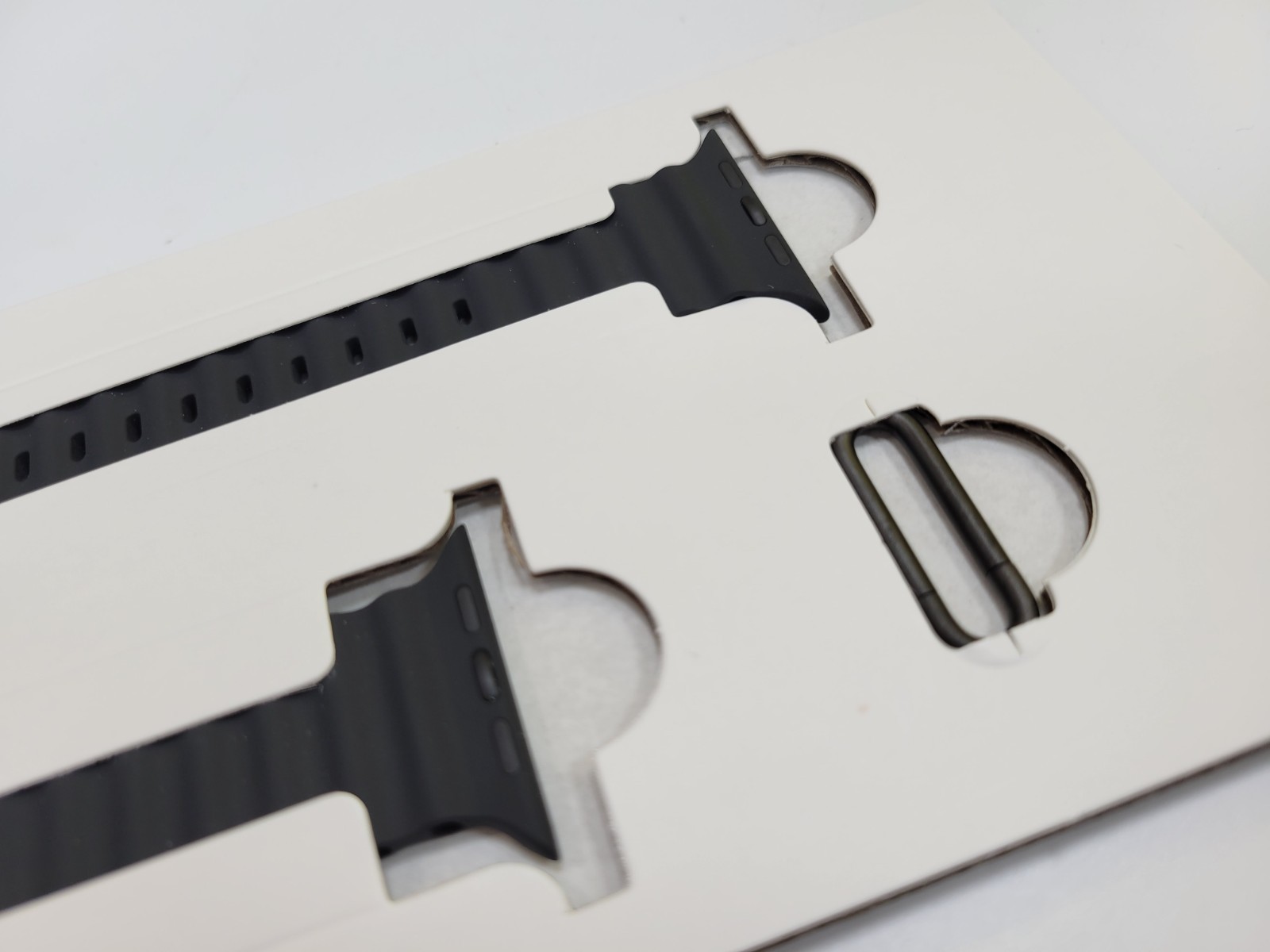 OEM Apple Watch Ultra 2 - 49mm Black Ocean Band Titanium Finsh - New