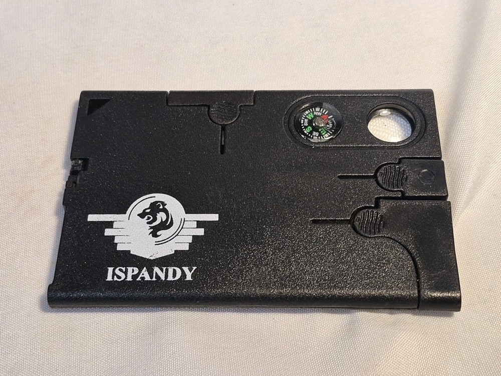 Ispandy Outdoor Mulit-Function Survival Tool Kit - Credit Card Multitool Kit