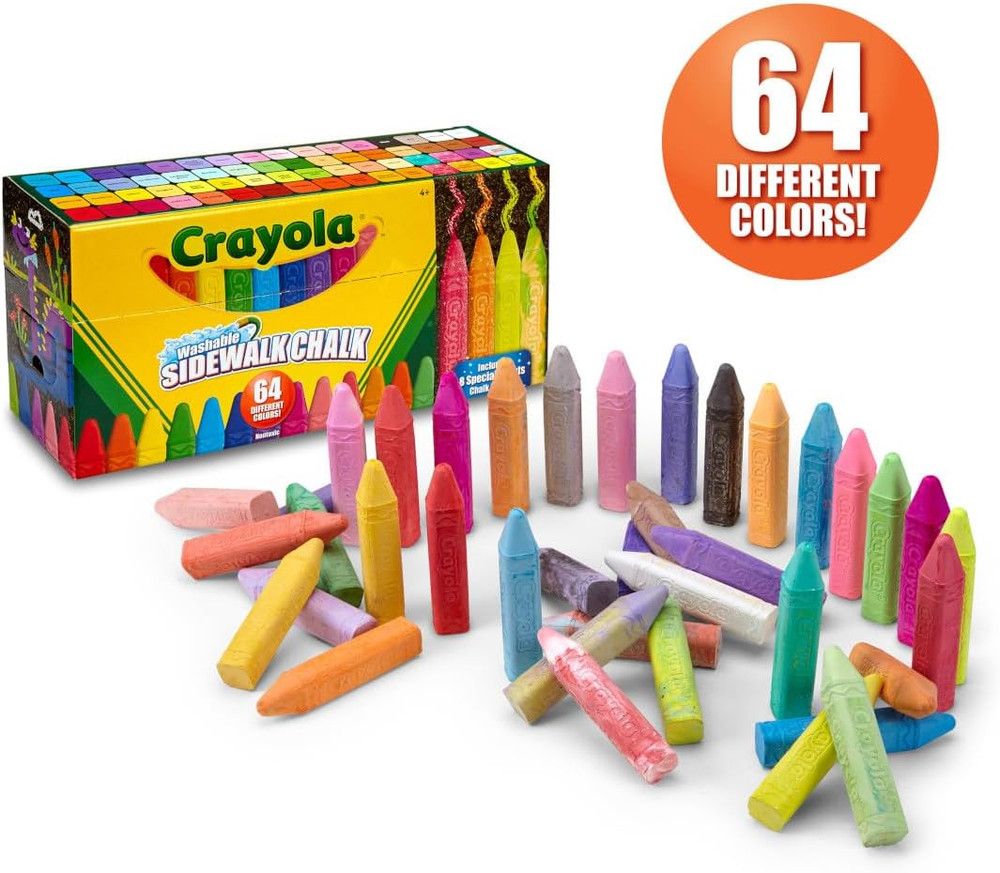 Ultimate Washable Chalk Collection (64Ct), Essential Easter Basket Stuffers, Bul