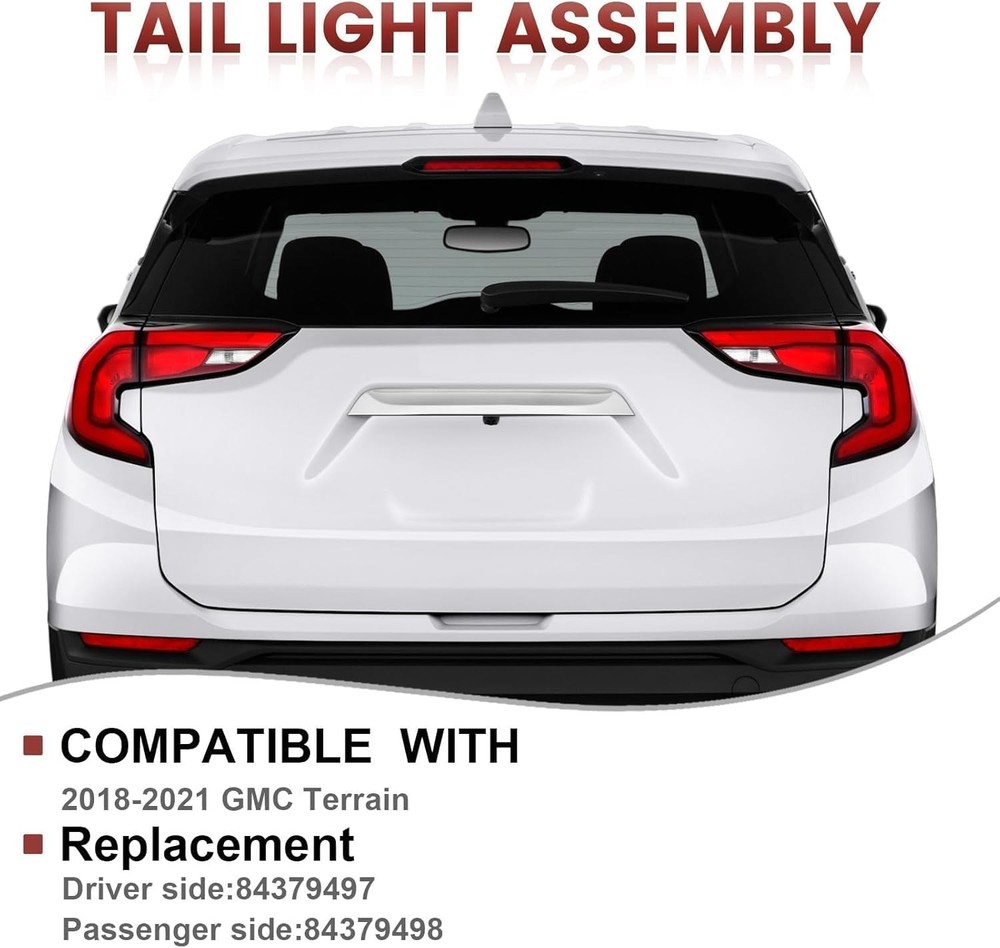 Tail Lights Outer Assembly Compatible with 2018-2021 GMC Terrain,Right Passenger