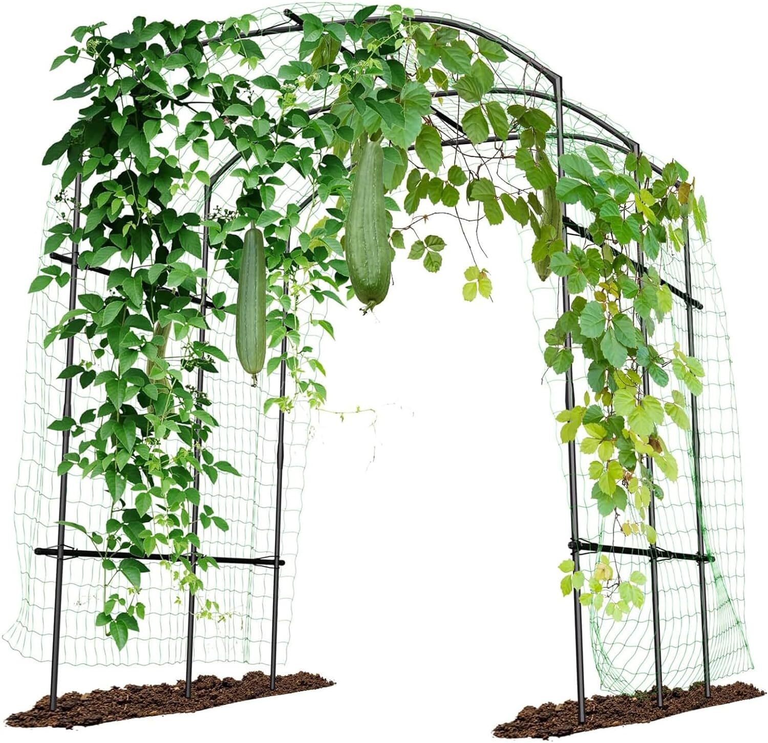 NAIZEA Extra Tall Garden Arch Trellis 87" H Arbor Plant Support Trellis Archway
