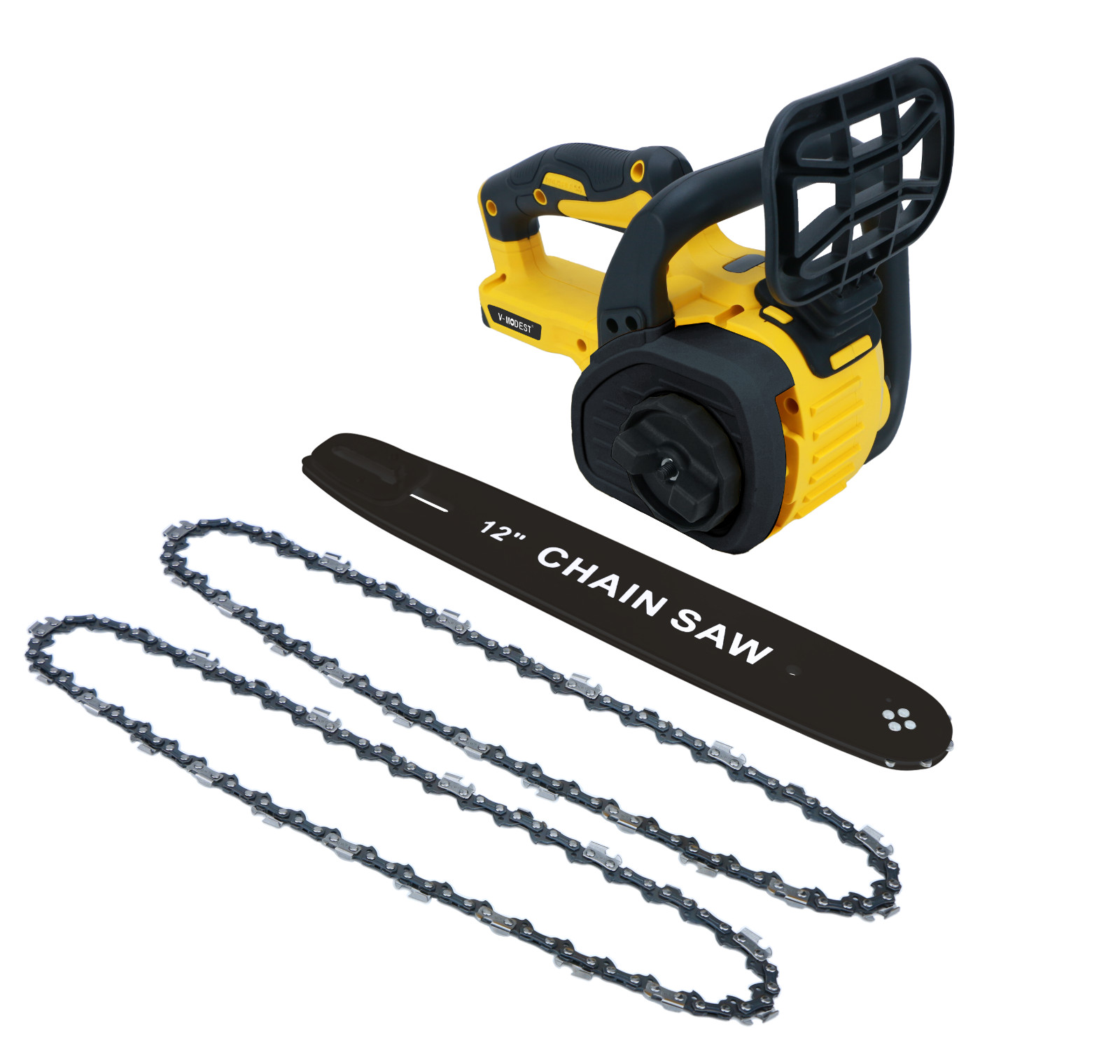 For DEWALT 20V MAX Battery Brushless 12-Inch Compact Cordless Chainsaw w/2 chain